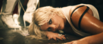 Close‑up of Bebe Rexha in the “Hysteria” music video.