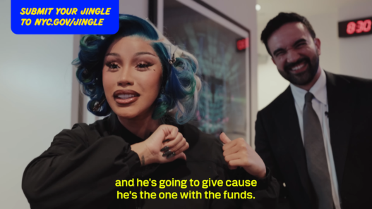 Cardi B and Mayor Mamdani promoting NYC’s Universal 2‑K Program.