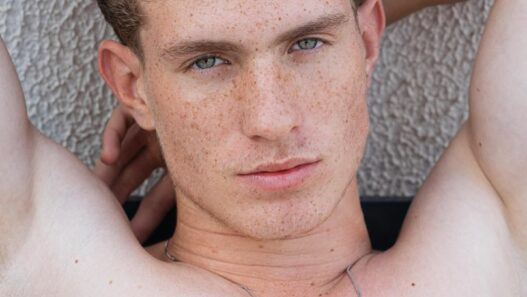 Collen Hyago in classic white Calvin underwear photographed by Naur Cavalcante.