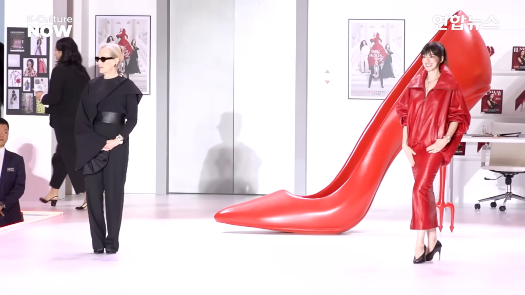 Meryl Streep and Anne Hathaway on the Korean red carpet for ‘The Devil Wears Prada 2.’
