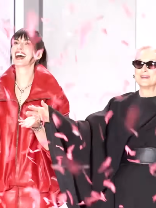 Meryl Streep and Anne Hathaway at the Korean red‑carpet event for ‘Prada 2.’