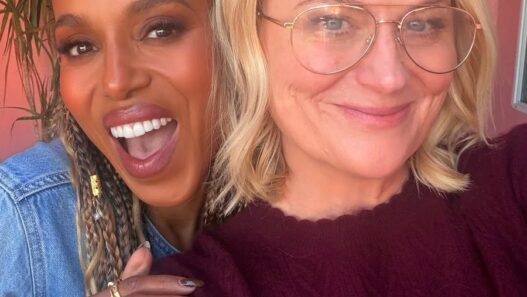 Kerry Washington visiting Amy Poehler’s podcast “Good Hang.”