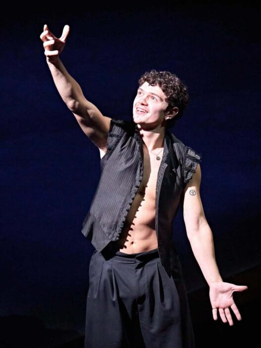 Noah Jupe as Romeo in the West End production of Romeo & Juliet.