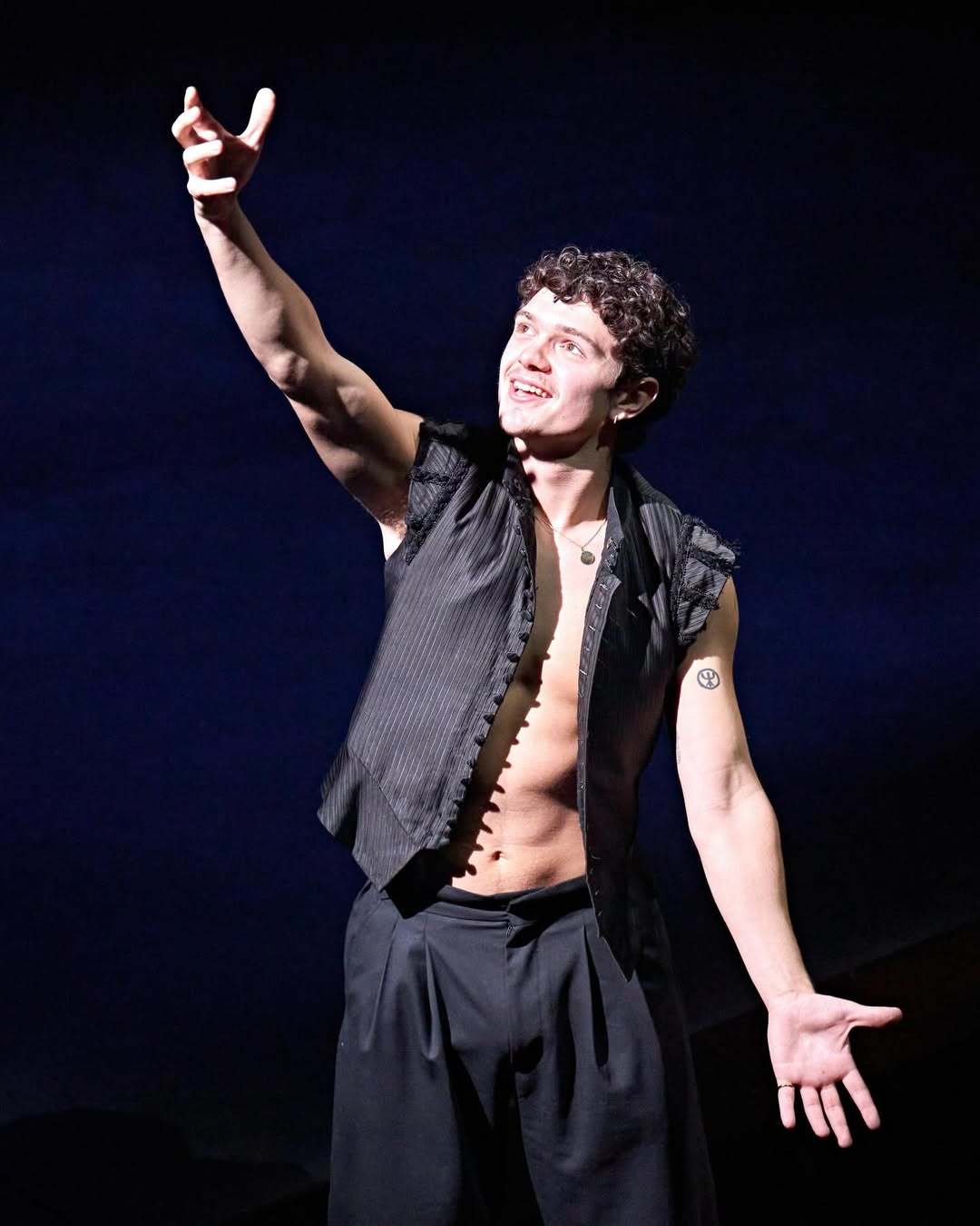 Noah Jupe as Romeo in the West End production of Romeo & Juliet.