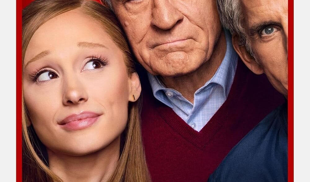 Movie poster for 'Focker In-Law' showing a young woman and two older men close together against a red background; has bold red title text at bottom.