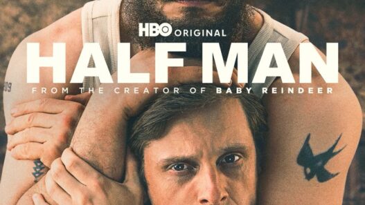 Jamie Bell and Richard Gadd in theatrical poster for HBO’s Half Man.