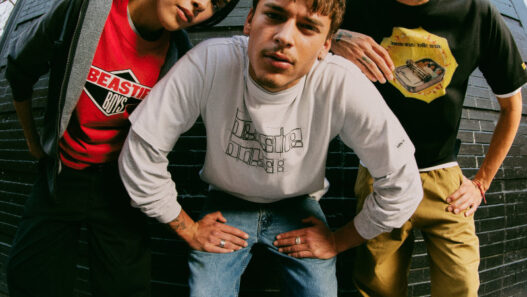 Levi’s Beastie Boys T‑shirt featuring archival band imagery.