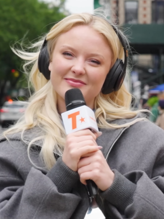 Zara Larsson testing her music knowledge on the Track Star Podcast.