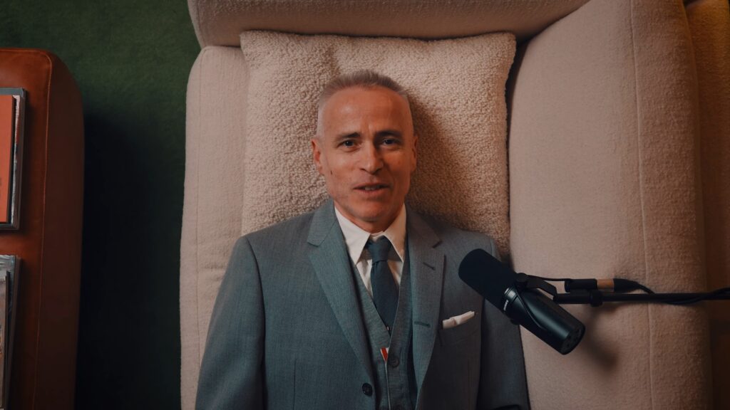 Thom Browne on the Fashion Neurosis podcast with Bella Freud.