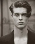 Model Wylie Brown photographed by Maurizio Montani in black‑and‑white and color.
