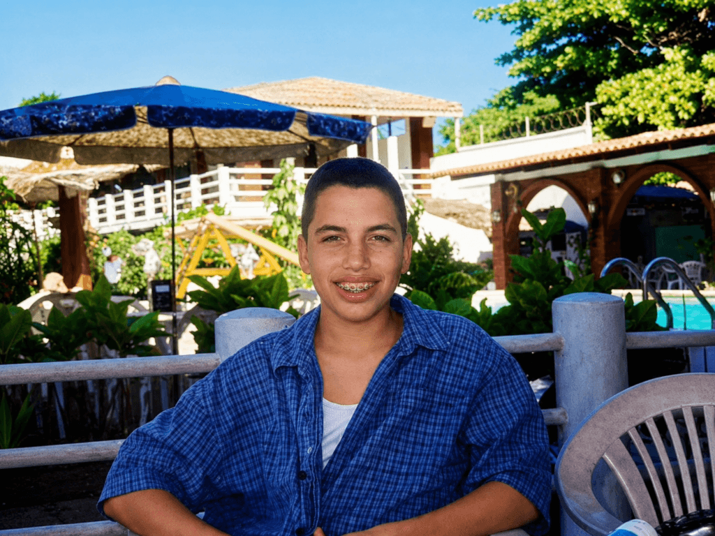 Anthony De La Cruz as a teenager during the years he attended Los Angeles television tapings