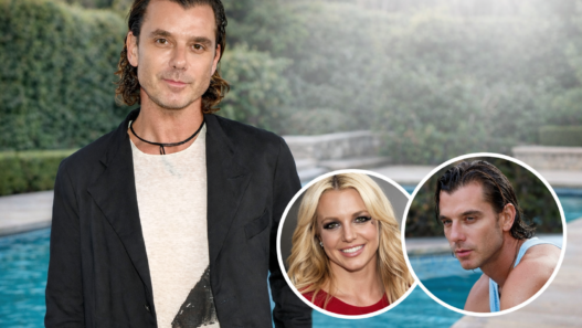 Gavin Rossdale pictured beside a swimming pool in a landscape feature image referencing his sweet memories of living near Britney Spears.