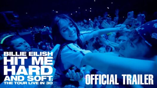 Billie Eilish in the second trailer for her James Cameron‑directed concert film.