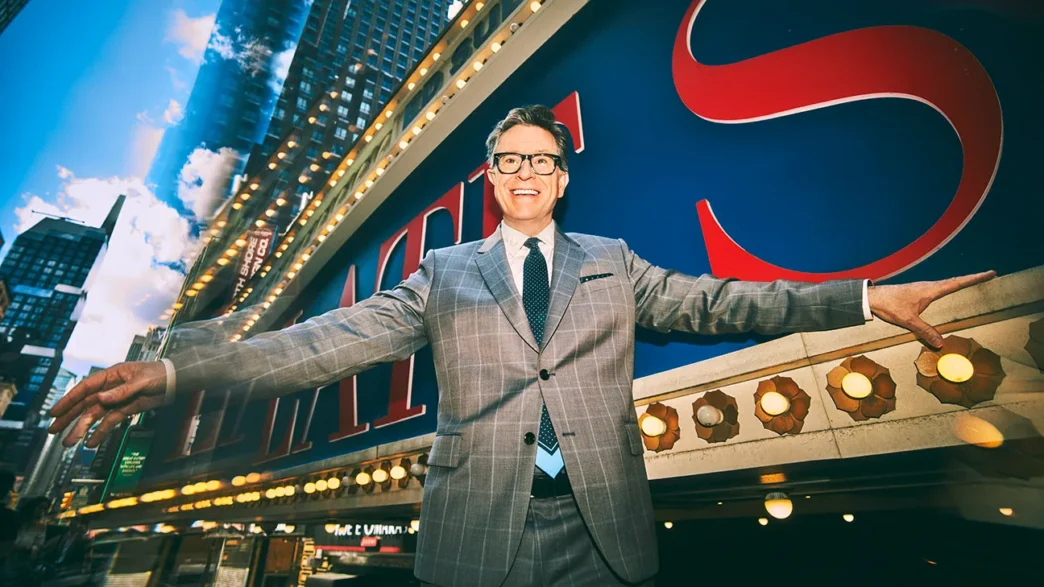 Stephen Colbert delivers his final message during “The Late Show” finale.