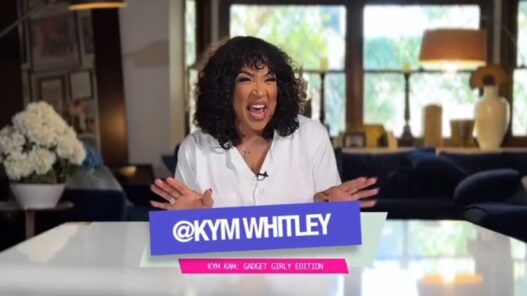 Kym Whitley testing a viral vacuum‑seal travel bag on her Gadget Girly series.