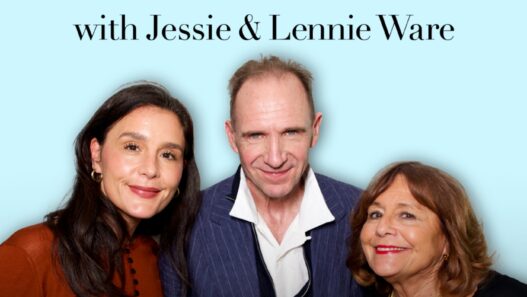 Ralph Fiennes sharing lunch and conversation with Jessie and Lennie Ware on Table Manners.