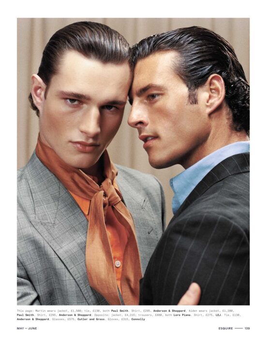 Aiden Stonehouse, Martin Antech, and Ahmed Youssef photographed by Charlie Denis for Esquire UK.
