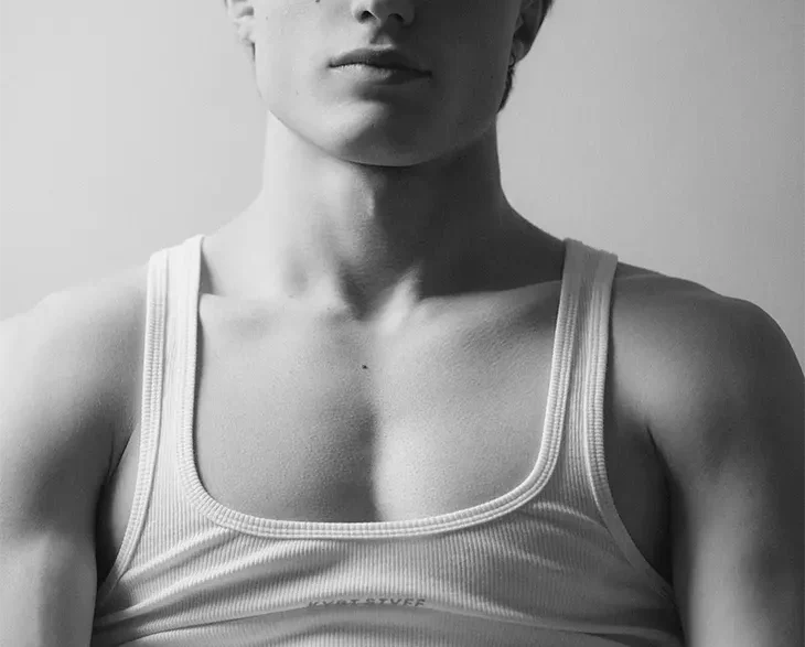 Model David Gimeno photographed by Lucas Lei for MMSCENE Style Stories.