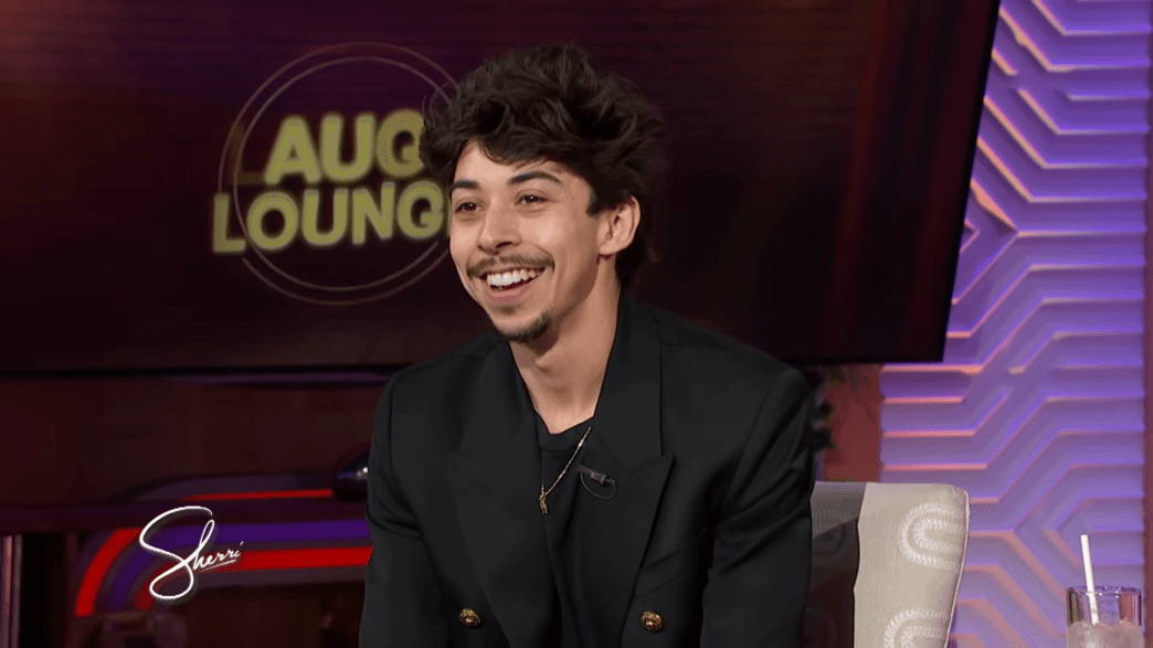 Fabrizio Guido appearing on Sherri’s “Laugh Lounge” discussing his role on Netflix’s Running Point.