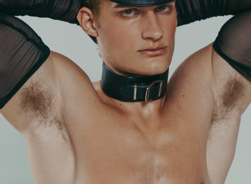 Jaxsen Pysell photographed by Misael Belt in a modern portrait editorial.