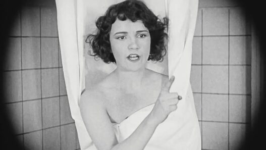 Sybil Seely and Buster Keaton in a scene from the 1920 silent film One Week.