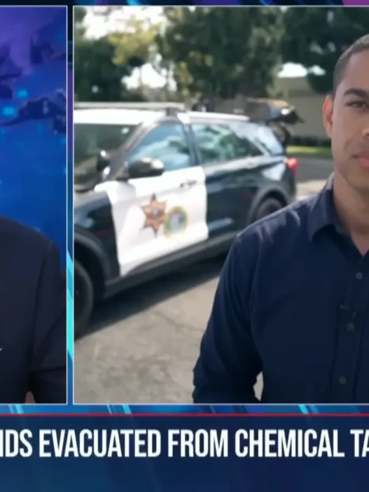Tom Llamas anchoring NBC News NOW’s Top Story on a chaotic May 26 news night
