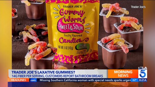 Trader Joe’s sugar‑free gummy worms causing unexpected bathroom side effects.