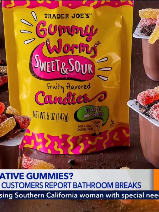 Trader Joe’s sugar‑free gummy worms causing unexpected bathroom side effects.