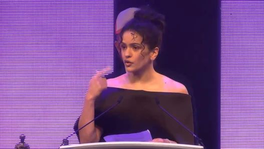 ROSALÍA accepting International Songwriter of the Year at The Ivors 2026