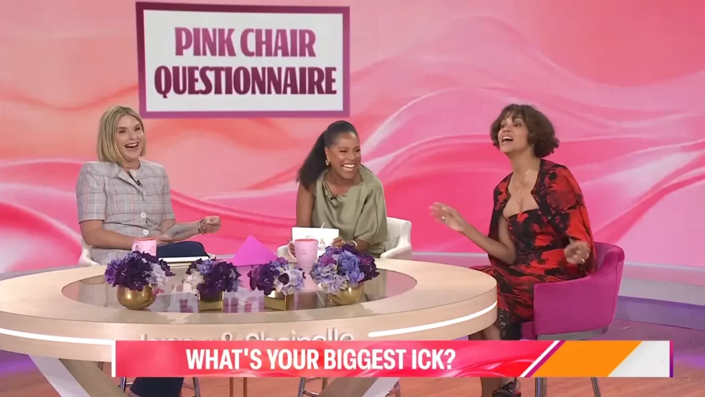 Halle Berry reacting after mishearing the biggest ick question on TODAY