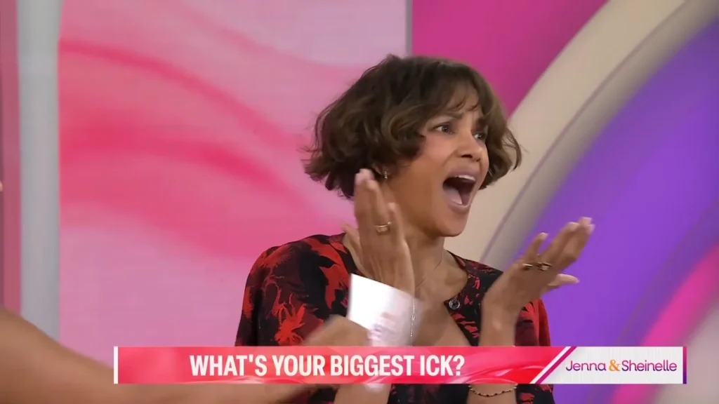 Halle Berry during the Pink Chair Questionnaire on TODAY
