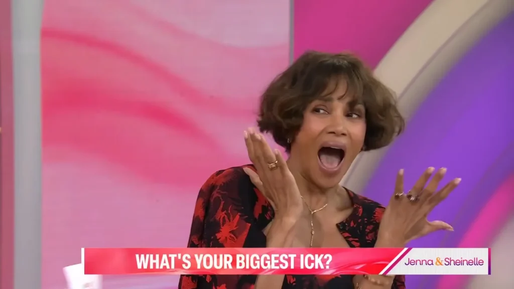 Halle Berry laughing during a TODAY hot topics segment with Jenna and Sheinelle