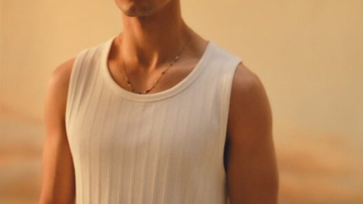 Mase Somanlall modeling Abercrombie & Fitch’s Summer 2026 collection.