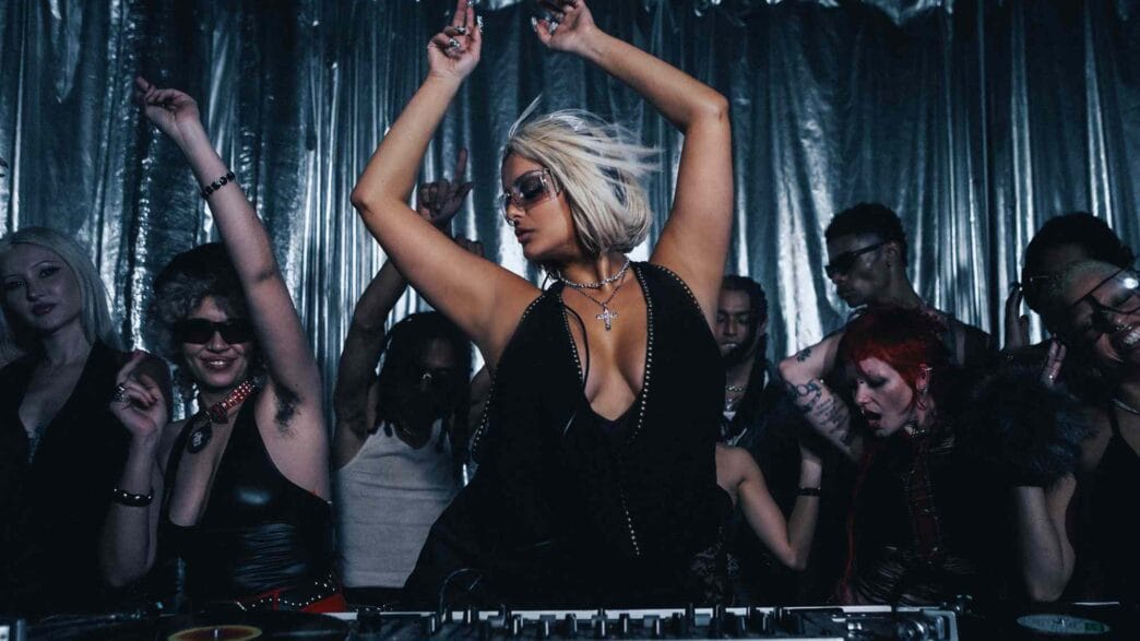 Bebe Rexha celebrates “New Religion” reaching Number 1 on the Billboard Dance Chart.
