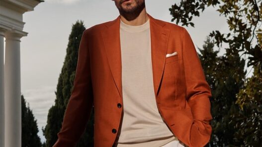 Sam Webb and Fabrizio Silva in Brioni’s Spring/Summer 2026 menswear campaign shot by Paolo Di Lucente.