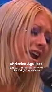 Christina Aguilera performing Like a Virgin karaoke in a rare 2000 clip