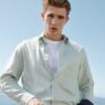 Francesco Ruggiero and Joe Baker modeling J.Crew’s minimal Summer 2026 menswear looks.