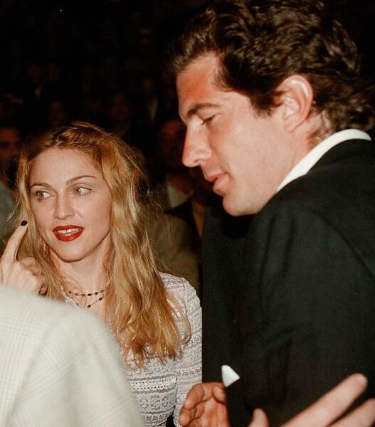 Madonna and John F. Kennedy Jr. during their brief late 1980s connection