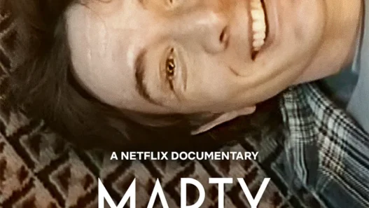 Netflix documentary poster showing a smiling man lying on a patterned rug, with the title 'MARTY LIFE IS SHORT' prominently displayed.