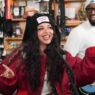 JADE performing her theatrical Tiny Desk Concert set