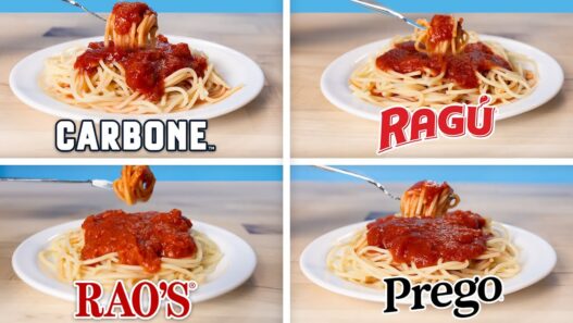 Chefs Frank Proto, Dan Richer and Giorgia Caporuscio blind tasting supermarket marinara sauces for Epicurious