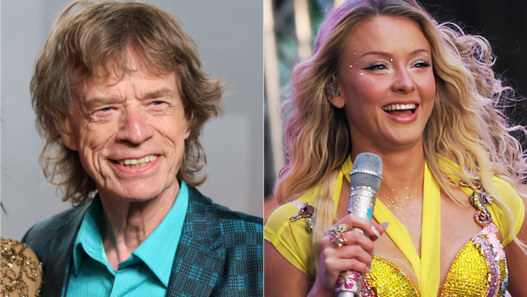 Mick Jagger discussing his admiration for Zara Larsson during a recent interview.