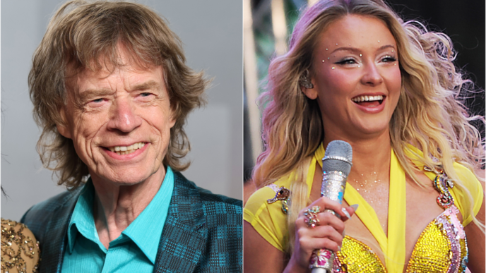 Mick Jagger discussing his admiration for Zara Larsson during a recent interview.