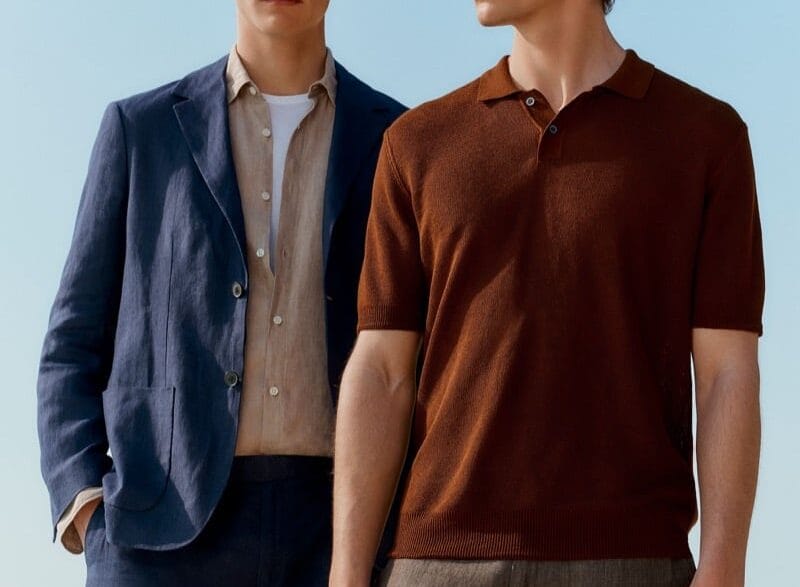Timo Pan and Amerigo Valenti in Sunspel’s Summer 2026 campaign photographed by Jack Grange.