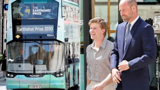 Prince William and Robert Irwin attend the Earthshot Prize Impact Assembly in London.
