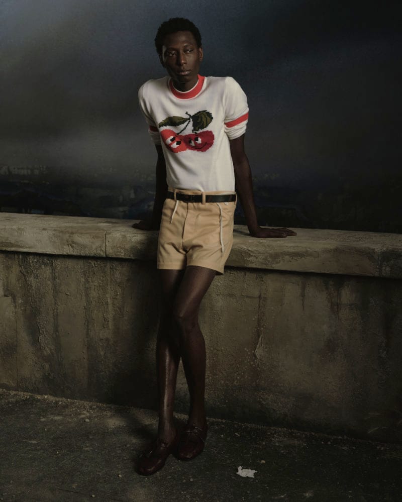 Magliano Spring Summer 2027 menswear look with layered styling and lived-in summer texture