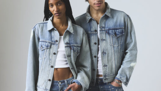 Models wearing pieces from Levi's Pride 2026 Together We Ride collection honoring queer motorcycle clubs