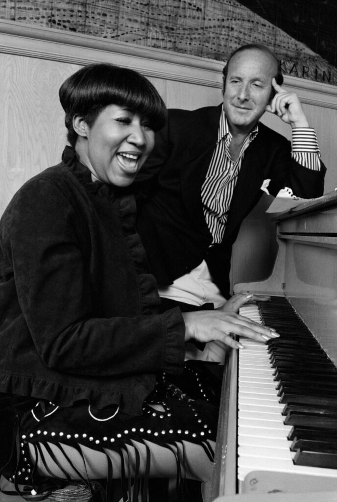 Clive Davis photographed at a formal music-industry event.