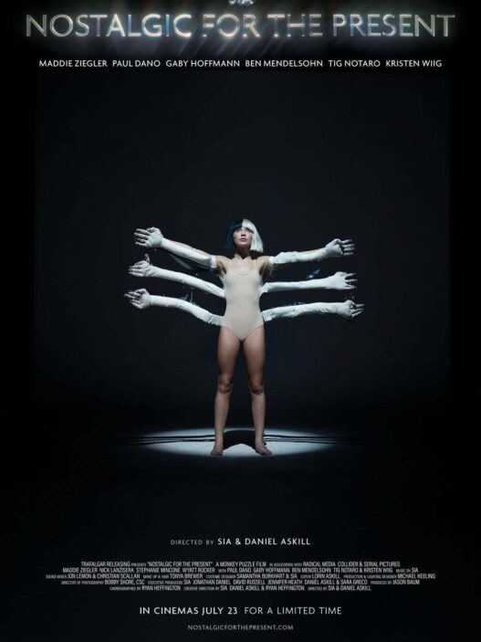 Sia Nostalgic for the Present official trailer image for the theatrical cinema release