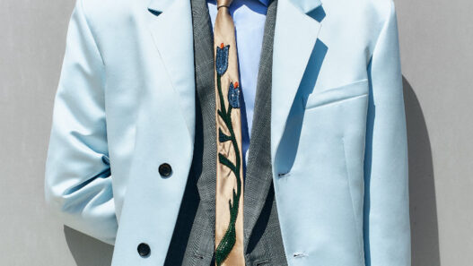BLUEMARBLE Spring/Summer 2027 menswear look by Anthony Alvarez